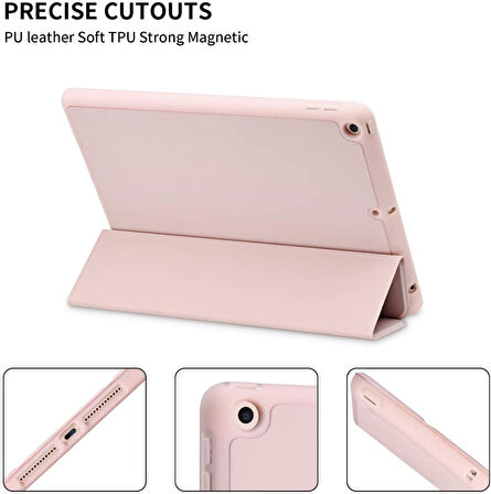 Samsung Galaxy Tab S6 Lite 2024 P620 P610 Kılıf Kalem Bölmeli Smart Case 13-15-17