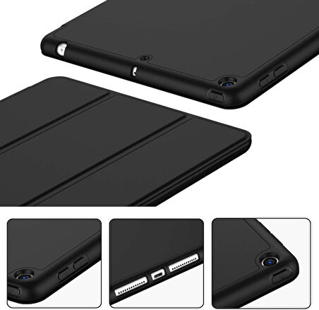 Samsung Galaxy Tab A8 10.5 SM-X200 X205 X207 Kılıf Kalem Bölmeli Smart Case
