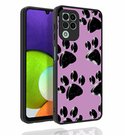 Samsung Galaxy M32 Kılıf Desenli Parlak Nora Kapak