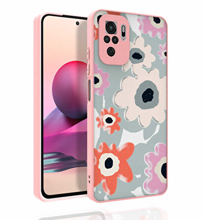 Xiaomi Redmi Note 10 Kılıf Desenli Parlak Nora Kapak