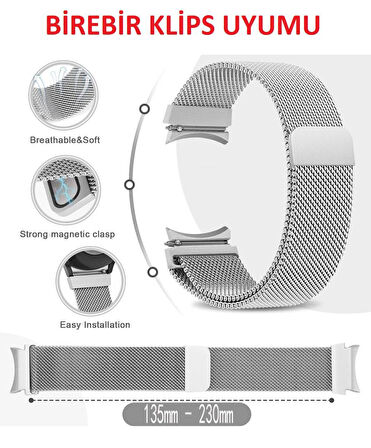 Samsung Galaxy Watch 4 5 6 7 FE 40 40 44 Classic 42 43 46 47 mm Kordon Milano Loop Kordon
