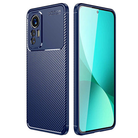 Xiaomi Mi 12 Lite Kılıf Karbon Silikon Case Kapak
