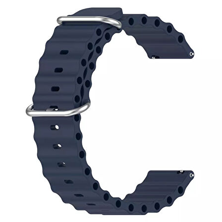 Samsung Galaxy Watch 3 45mm Gear S3 46mm Kordon Ocean Silikon Kordon 22mm