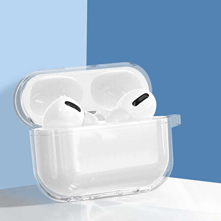 Apple Airpods Pro 2 Uyumlu Kılıf Şeffaf Sert Kristal Uyumlu Kılıf Sert PC Şeffaf Uyumlu Kılıf 14