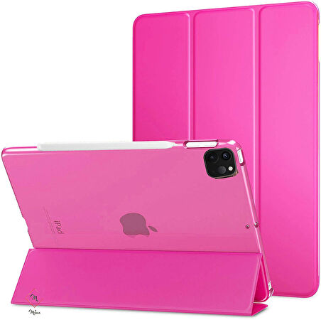 Apple iPad Pro 12.9 6. Nesil M2 Kılıf PU Deri Smart Standlı Case A2436 A2437 A2764 A2766