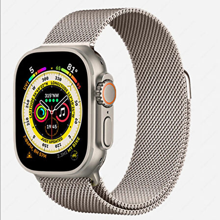 Apple Watch 42/44/45/46/49mm Kordon Milano Loop Metal Kordon 2/3/4/5/6/se/7/8/9/10/ultra