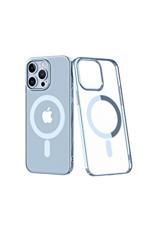 Apple iPhone 13 Pro Kılıf Magsafe Sararmaz Şeffaf Mika Kapak