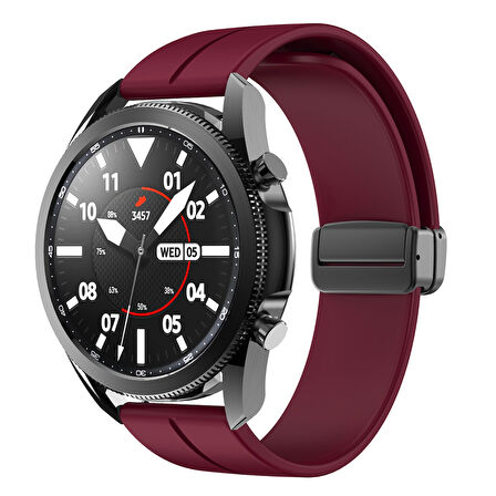 ​​Amazfit GTS Bip Lite S GTR 42mm Kordon Magnetli Ayarlanır Silikon Kordon 20mm