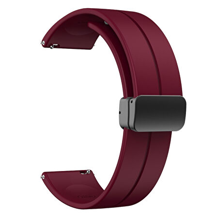​​Amazfit GTS Bip Lite S GTR 42mm Kordon Magnetli Ayarlanır Silikon Kordon 20mm