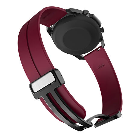 ​​Amazfit GTS Bip Lite S GTR 42mm Kordon Magnetli Ayarlanır Silikon Kordon 20mm