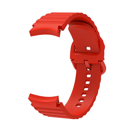 Samsung Galaxy Watch 4 5 6 7 FE 40 40 44 Classic 42 43 46 47 mm Kordon Wave Dalgalı Silikon Kordon