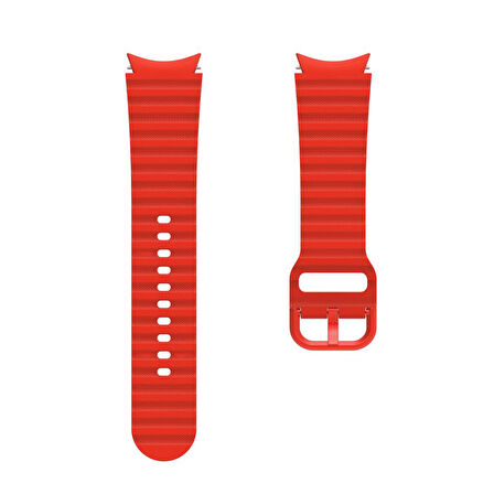 Samsung Galaxy Watch 4 5 6 7 FE 40 40 44 Classic 42 43 46 47 mm Kordon Wave Dalgalı Silikon Kordon