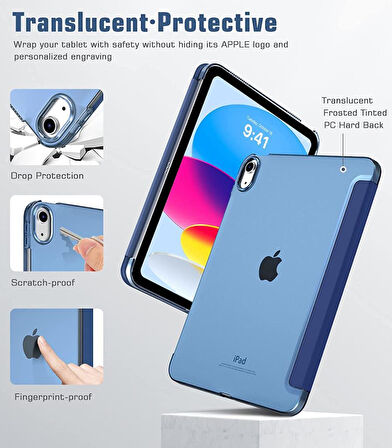 Apple iPad 11.Nesil A16 11inç/10.Nesil 10.9inç Kılıf PU Deri Smart Standlı Case