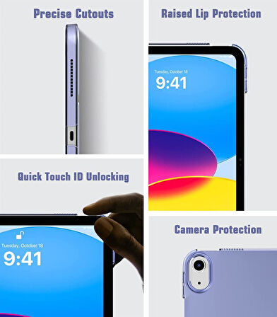 Apple iPad 11.Nesil A16 11inç/10.Nesil 10.9inç Kılıf PU Deri Smart Standlı Case