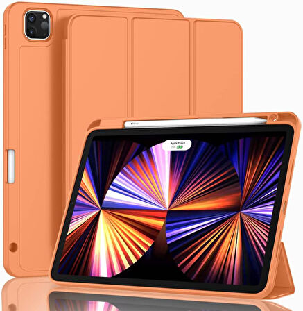 Apple iPad Pro 11 4. Nesil 3. Nesil Kılıf Pen Charge Kalem Bölmeli A2435 A2759 A2761 A2762