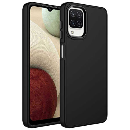 Samsung Galaxy M32 Kılıf Metal Çerçeve Lansman Silikon Kapak