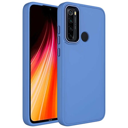Xiaomi Redmi Note 8 Kılıf Metal Çerçeve Lansman Silikon Kapak