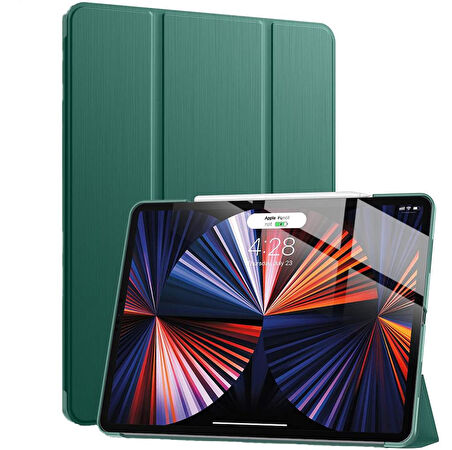 Apple iPad Air 5 10.9 2022 M1 Kılıf PU Deri Smart Standlı Case A2588 A2589 A2591