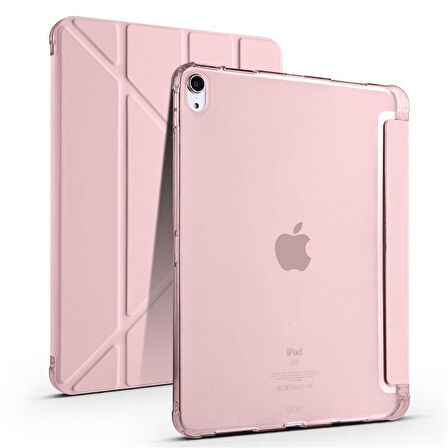 Apple iPad 11.Nesil A16 11inç/10.Nesil 10.9inç Kılıf Kalem Bölmeli Trifolding Case