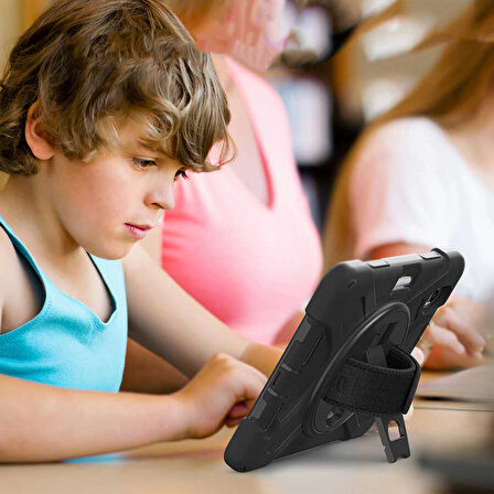 Apple iPad 11.Nesil A16 11inç/10.Nesil 10.9inç Kılıf Defender Askılı Zırhlı Tank Case