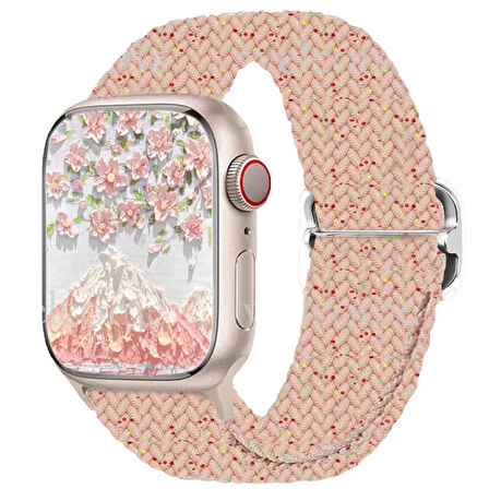 Apple Watch 42/44/45/46/49mm Kordon Örgü Tokalı Kordon 2/3/4/5/6/se/7/8/9/10/ultra