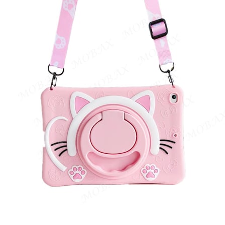 Samsung Galaxy Tab A 10.1 T510 T515 T517 Kılıf Cute Dolls Standlı Eğlenceli 3D Karekterli Çocuk Kılıfı