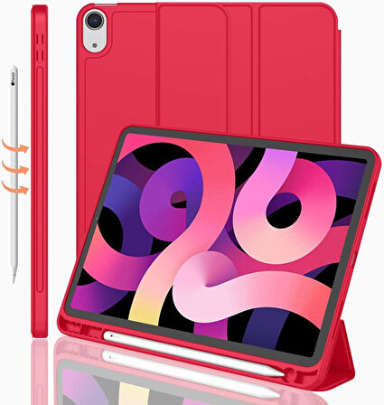 Apple iPad 11.Nesil A16 11inç/10.Nesil 10.9inç Kılıf Kalem Bölmeli Smart Case