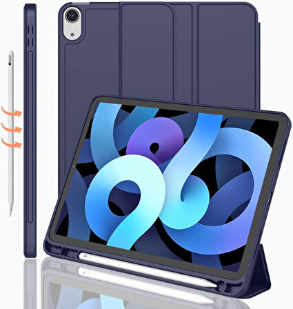 Apple iPad 11.Nesil A16 11inç/10.Nesil 10.9inç Kılıf Kalem Bölmeli Smart Case