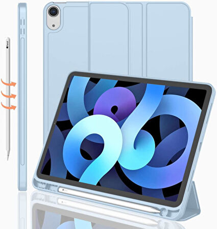 Apple iPad 11.Nesil A16 11inç/10.Nesil 10.9inç Kılıf Kalem Bölmeli Smart Case