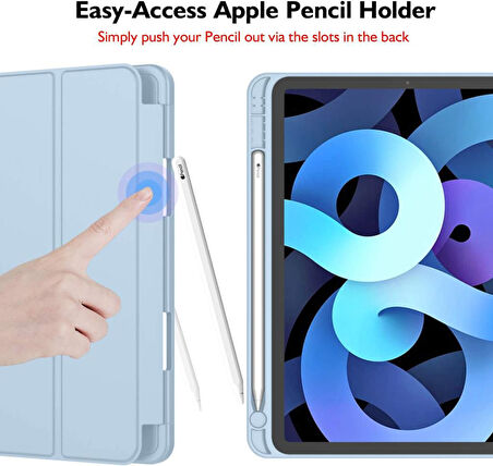 Apple iPad 11.Nesil A16 11inç/10.Nesil 10.9inç Kılıf Kalem Bölmeli Smart Case
