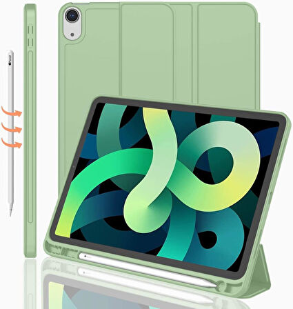 Apple iPad 11.Nesil A16 11inç/10.Nesil 10.9inç Kılıf Kalem Bölmeli Smart Case