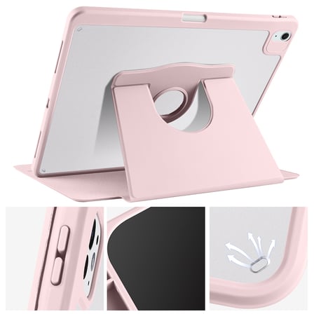 Apple iPad 11.Nesil A16 11inç/10.Nesil 10.9inç Kılıf Termik Kalem Bölmeli Dönebilen Standlı Kılıf Smart Case