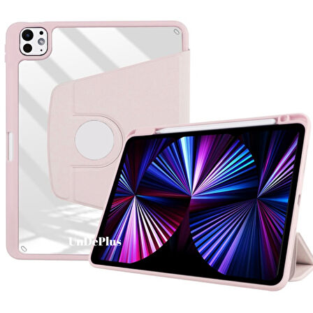 Apple iPad Pro 11 1. 2. Nesil Kılıf Termik Kalem Bölmeli Dönebilen Standlı Kılıf Smart A2228-30-31 A2068-13 A1980-34-79