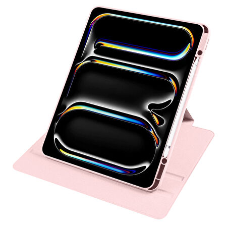 Apple iPad Pro 12.9 4. 3. Nesil Kılıf Termik Kalem Bölmeli Dönebilen Standlı Kılıf A2229-32-33 A20-69 A1895-76 A1983