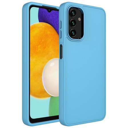 Samsung Galaxy A04S Kılıf Metal Çerçeve Lansman Silikon Kapak