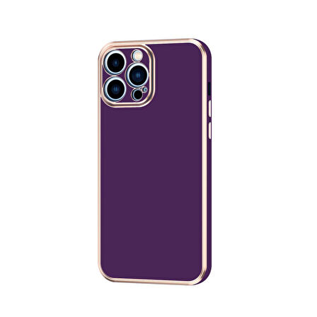 Apple iPhone 14 Pro Kılıf Köşeli Altın Model Kapak