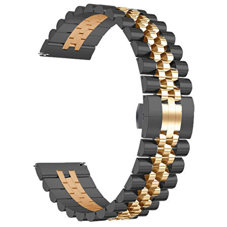 Huawei Watch 3 GT GT2 GT2e GT3 GT4 GT5 Pro 46mm Ultimate SE Elite Kordon 22mm Şeritli Metal Kordon 36