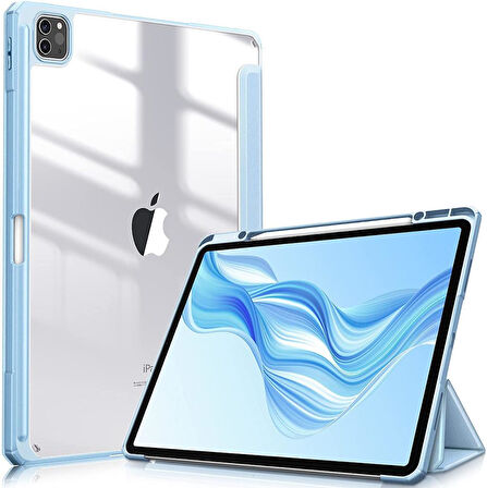 Apple iPad Pro 11 3. 4. Nesil Kılıf Grafiti Şeffaf Kalem Bölmeli A2435 A2759 A2761-62 A2377-01 A2459-60