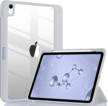 Apple iPad Air 4/5. Nesil 10.9 Kılıf Grafiti Şeffaf Kalem Bölmeli (10.Nesil Değildir)