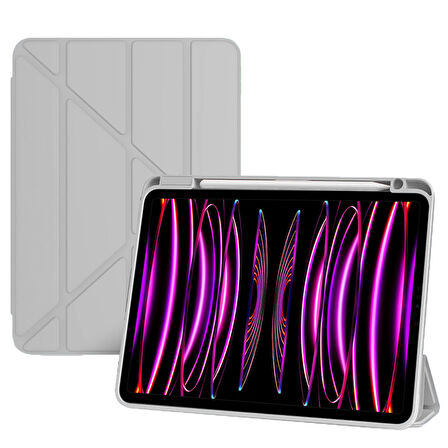 Apple iPad Air 4/5. Nesil 10.9 Kılıf Grafiti Şeffaf Kalem Bölmeli (10.Nesil Değildir)