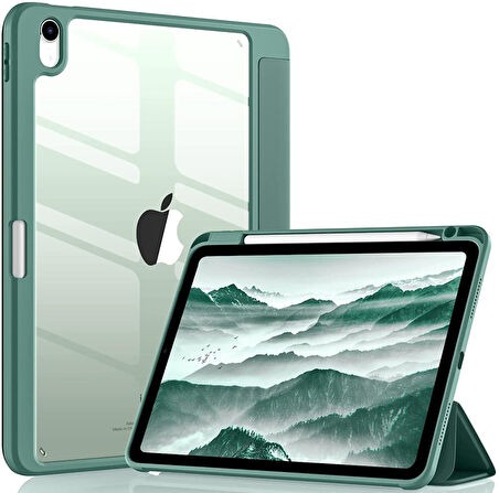 Apple iPad 11.Nesil A16 11inç/10.Nesil 10.9inç Kılıf Grafiti Şeffaf Kalem Bölmeli