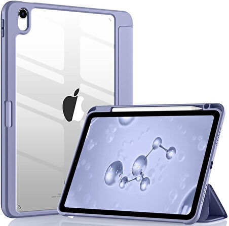 Apple iPad 11.Nesil A16 11inç/10.Nesil 10.9inç Kılıf Grafiti Şeffaf Kalem Bölmeli