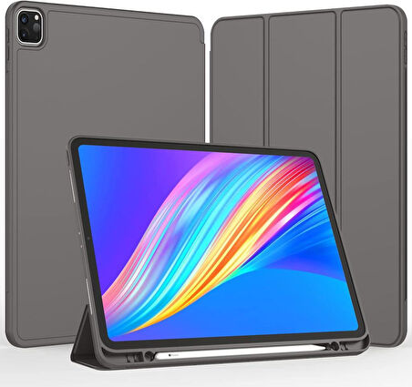 Apple iPad Pro 11 1. 2. 3. 4. Nesil Kılıf Kalem Bölmeli Smart Case 2018-2022