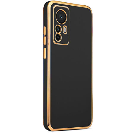 Xiaomi Mi 12T Kılıf Köşeli Altın Model Kapak