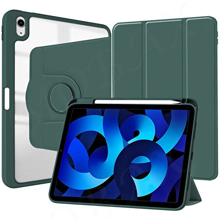 Apple iPad 7. 8. 9. Nesil 10.2" Kılıf Dik-Yatay Kalem Bölmeli Smart Case 2019 2020 2021