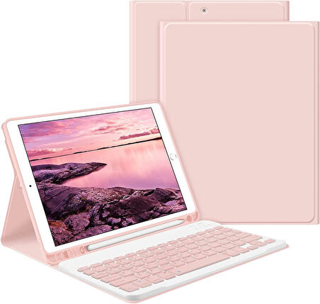 Apple iPad Pro 10.5 Kılıf Kablosuz Klavyeli Kılıf Mobax A1701 A1709 A1852
