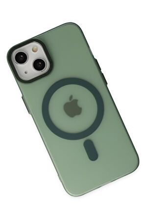 Apple iPhone 13 Kılıf Mat Kadifemsi Special Edition PC Magsafe Kapak