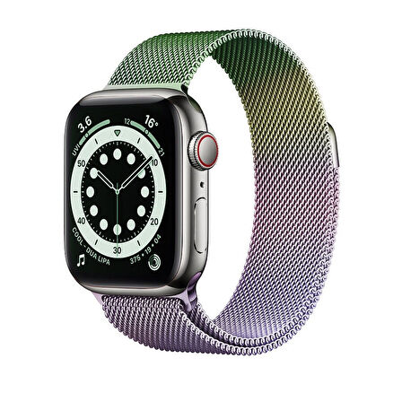 Apple Watch 7 8 45mm Kordon Milano Loop Metal Kordon