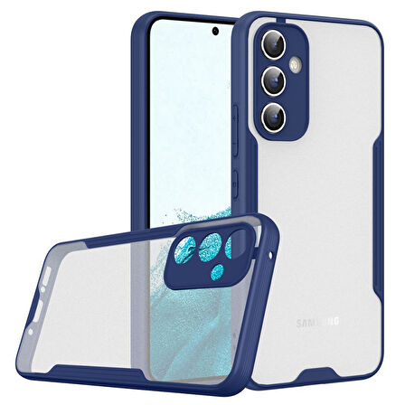 Samsung Galaxy A14 Kılıf Kenar Renkli Kamera Korumalı Mat Kapak