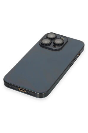 Apple iPhone 14 Pro Kılıf Hard Fit Şeffaf Sararmaz Lensli Kapak